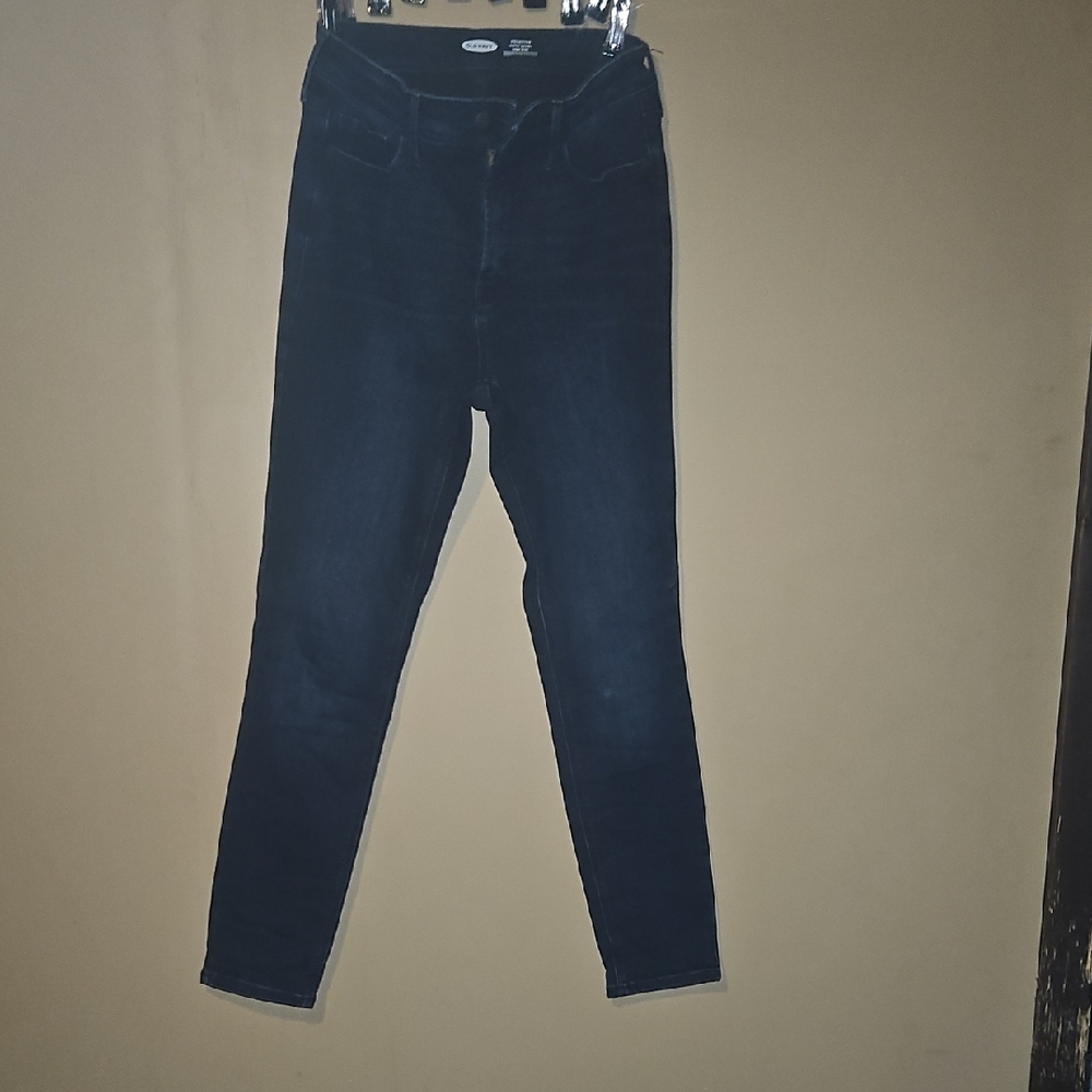 Old Navy Rock Star Blue Skinny Jeans High-Waisted